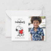 Peanuts | Snoopy Heart Knuffel Notitiekaartje (Voorkant)