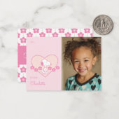 Peanuts | Snoopy Heart Photo Valentine Notitiekaartje (Voorkant / Achterkant in situ)