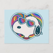 Peanuts | Snoopy Heart Rainbow Briefkaart (Voorkant)