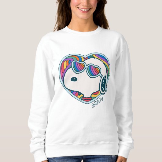 Peanuts | Snoopy Heart Rainbow Trui (Voorkant)
