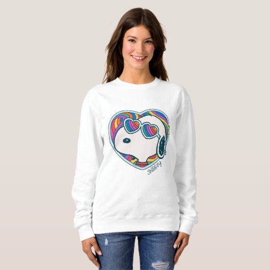 Peanuts | Snoopy Heart Rainbow Trui (Voorkant volledig)