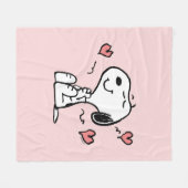Peanuts | Snoopy Hearts Fleece Deken (Voorkant (Horizontaal))
