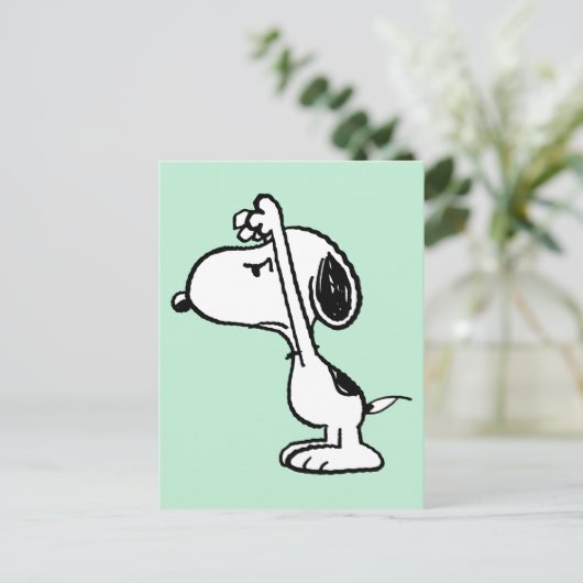 Peanuts | Snoopy heeft je bang gemaakt Briefkaart (Staand voorkant)