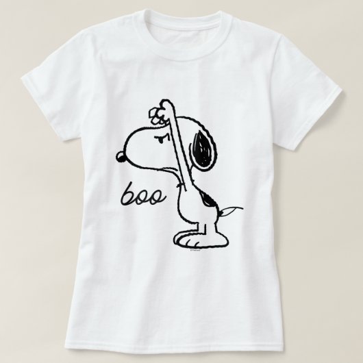 Peanuts | Snoopy heeft je bang gemaakt T-shirt (Design voorkant)