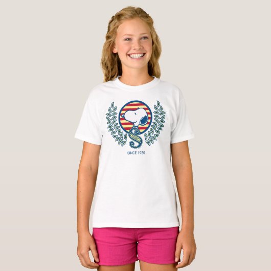 Peanuts | Snoopy Heraldry T-shirt (Voorkant volledig)