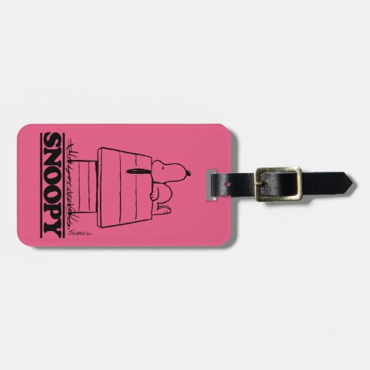 Peanuts | Snoopy het geheim van het leven Bagagelabel (Voorkant horizontaal)