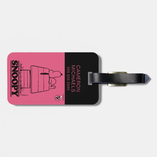 Peanuts | Snoopy het geheim van het leven Bagagelabel (Achterkant horizontaal)