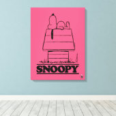 Peanuts | Snoopy het geheim van het leven Canvas Afdruk (Insitu (Houten vloer))