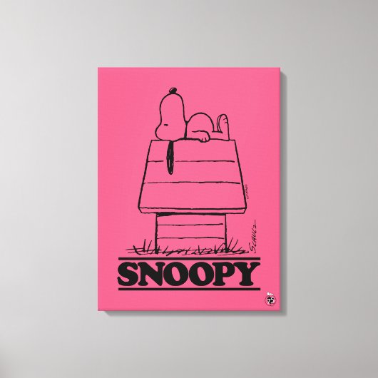 Peanuts | Snoopy het geheim van het leven Canvas Afdruk (Voorkant)