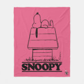 Peanuts | Snoopy het geheim van het leven Fleece Deken (Voorkant)
