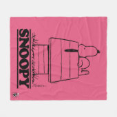 Peanuts | Snoopy het geheim van het leven Fleece Deken (Voorkant (Horizontaal))