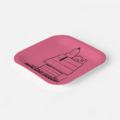 Peanuts | Snoopy het geheim van het leven Papieren Bordje (Gebogen)