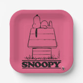 Peanuts | Snoopy het geheim van het leven Papieren Bordje (Voorkant)