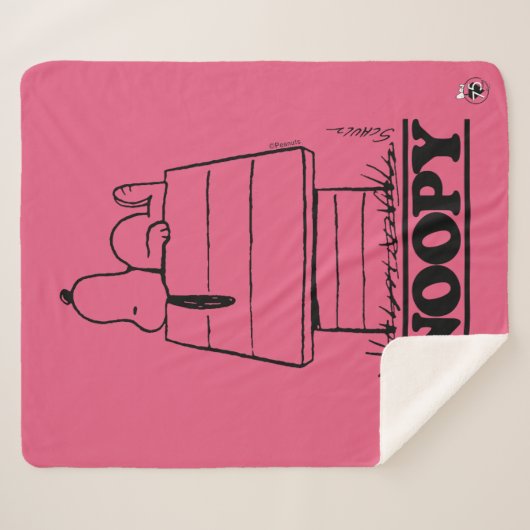 Peanuts | Snoopy het geheim van het leven Sherpa Deken (Voorkant (horizontaal))