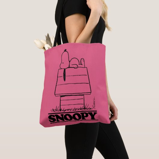 Peanuts | Snoopy het geheim van het leven Tote Bag (Dichtbij)