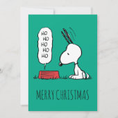 Peanuts | Snoopy Ho Ho Ho Voedsel Kom Feestdagenkaart (Voorkant)