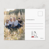 Peanuts | Snoopy Ho Ho Ho Voedsel Schaaltje Feestdagenkaart (Achterkant)