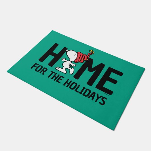 Peanuts | Snoopy Home voor de Feestdagen Deurmat (Schuin)