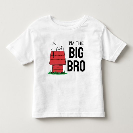 Peanuts Snoopy Hondenhok | Ik ben de Grote Broer Kinder Shirts (Voorkant)