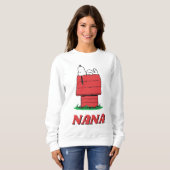 Peanuts Snoopy Hondenhok Verjaardags Sweatshirt (Voorkant volledig)