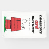 Peanuts Snoopy Hondenhok Verjaardagsbanner Spandoek (Horizontaal)