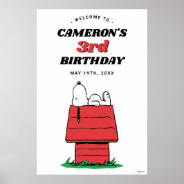 Peanuts Snoopy Hondenhok VerjaardagsPoster Poster