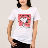 Peanuts | Snoopy Hug Hearts Tri-Blend Shirt (Voorkant)