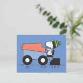 Peanuts | Snoopy Ice Resurfacing Machine Briefkaart (Staand voorkant)
