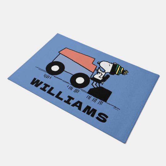 Peanuts | Snoopy Ice Resurfacing Machine Deurmat (Schuin)