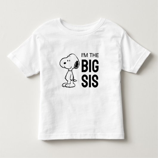Peanuts Snoopy | Ik ben de grote zus Kinder Shirts (Voorkant)