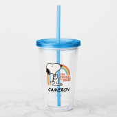 Peanuts | Snoopy Ik ben trots op me Acryl Drinkbeker (Voorkant)