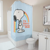 Peanuts | Snoopy Ik ben trots op me Douchegordijn (In situ)