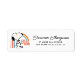 Peanuts | Snoopy Ik ben trots op me Etiket (Voorkant)