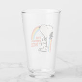 Peanuts | Snoopy Ik ben trots op me Glas (Achterkant)