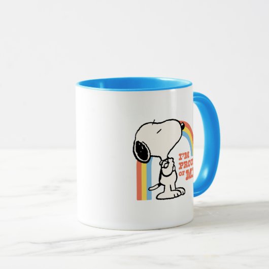 Peanuts | Snoopy Ik ben trots op me Mok (Voorkant rechts)