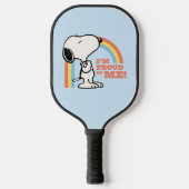 Peanuts | Snoopy Ik ben trots op me Pickleball Paddle (Voorkant)