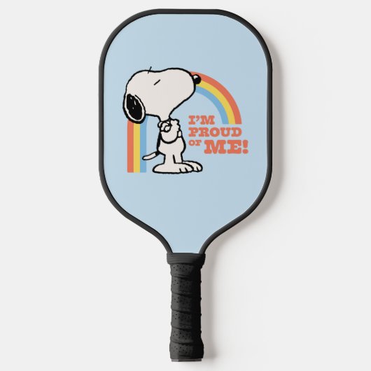 Peanuts | Snoopy Ik ben trots op me Pickleball Paddle (Voorkant)