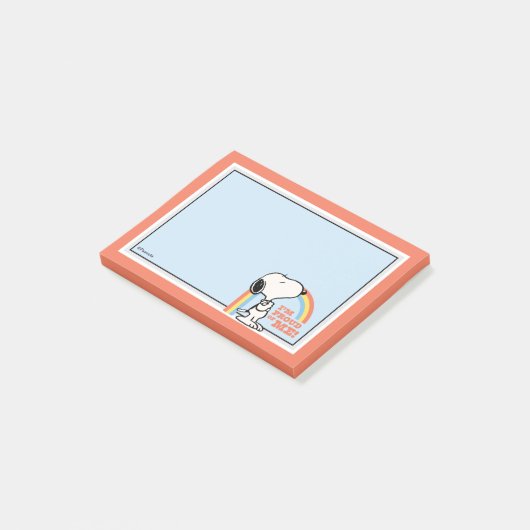 Peanuts | Snoopy Ik ben trots op me Post-it® Notes (Schuin)
