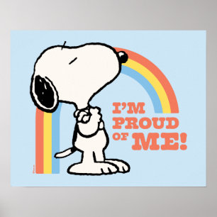 Peanuts   Snoopy Ik ben trots op me Poster