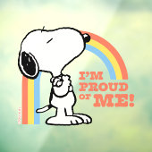 Peanuts | Snoopy Ik ben trots op me Raamsticker (Vel 3)