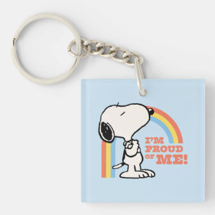 Peanuts   Snoopy Ik ben trots op me Sleutelhanger