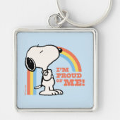 Peanuts | Snoopy Ik ben trots op me Sleutelhanger (Voorkant)