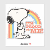 Peanuts | Snoopy Ik ben trots op me Sticker (Vel)