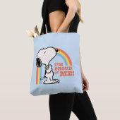 Peanuts | Snoopy Ik ben trots op me Tote Bag (Dichtbij)