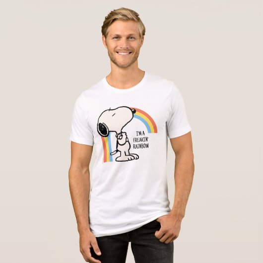 Peanuts | Snoopy Ik ben trots op me Tri-Blend Shirt (Voorkant volledig)