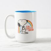 Peanuts | Snoopy Ik ben trots op me Tweekleurige Koffiemok (Links)