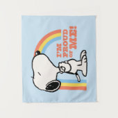 Peanuts | Snoopy Ik ben trots op me Wandkleed (Voorkant)
