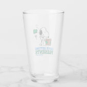 Peanuts | Snoopy Ik hou van het krijgen van Cadeau Glas (Achterkant)