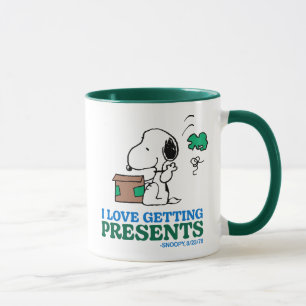 Peanuts   Snoopy Ik hou van het krijgen van Cadeau Mok