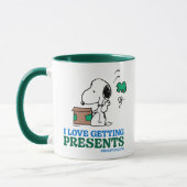 Peanuts | Snoopy Ik hou van het krijgen van Cadeau Mok (Links)